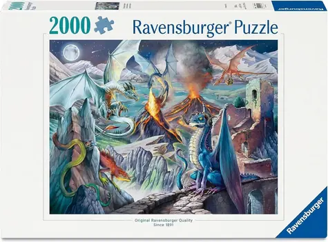 Ravensburger Puzzle Ríša drakov / 2000 dielikov / od 14 rokov