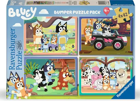 Ravensburger Puzzle Bluey / 4x42 dielikov / od 4 rokov