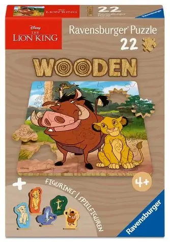 Ravensburger Drevené puzzle Disney: Leví kráľ / 22 dielikov / od 4 rokov
