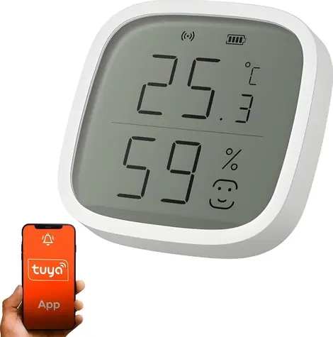 Extralink SMART Life / Snímač teploty a vlhkosti / Bezdrôtový / Pre interiér / Vstavaný