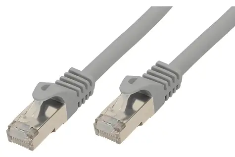 Sconn BASIC-S Cat7 0,5 m šedá / Patch kábel / U/FTP / RJ-45 / Slim