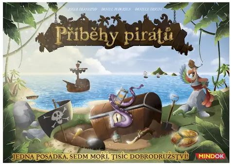 Mindok Spoločenská hra Príbehy pirátov / Kooperatívne / 3D model lode / rodinná