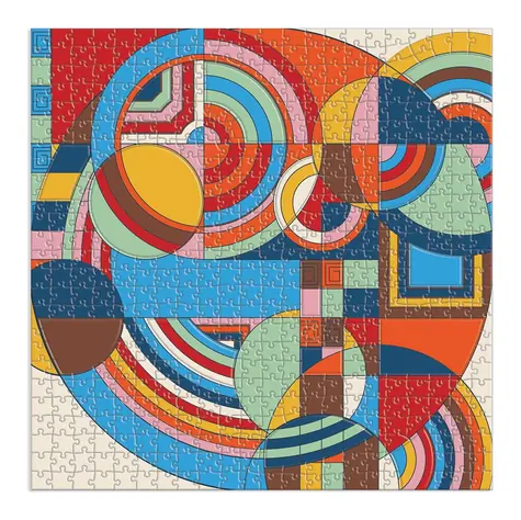 Galison Štvorcové puzzle Frank Lloyd Wright: Hoffman House Rug / 500 dielikov / 50,8 × 50,8 cm