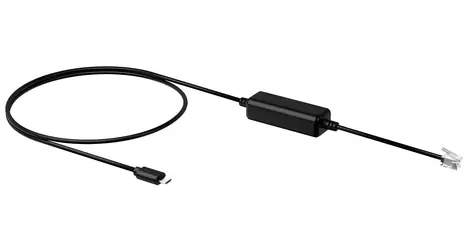 Yealink EHS35 čierna / Adaptér pre bezdrôtové slúchadlá / pre T30/T30P/T31/T31P/T31G/T33P/T33G / WH62/WH63