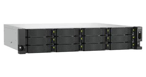 QNAP TS-h1465U-RP-8G / NAS / Intel 4-core / 8GB DDR5 / 12x SATA + 2x E1.S / 2x 2,5GbE / 2U rack