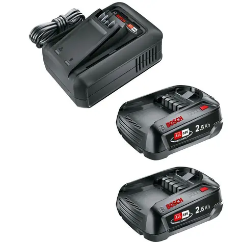 Gardena Štartovacia sada P4A QC AL18V / Nabíjačka a akumulátory / 2x 2,5 Ah / nabíjanie 44 min / LED indikácia
