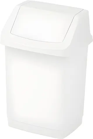 Curver Click-It biela / Odpadkový kôš / Výklopné veko / 50 l