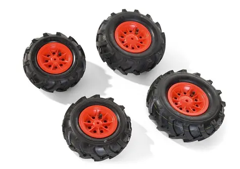 Nafukovacie pneumatiky pre traktory Junior, Farmtrac červené / Pneumatiky