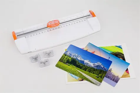 Peach PC200-10 / Rezačka / 3v1 / A5 / kapacita 5 listov / biela