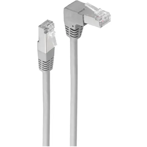 Shiverpeaks Cat6 šedá / Patch kábel / S/FTP / 2 m / uhlový-rovný RJ45 / 250 MHz
