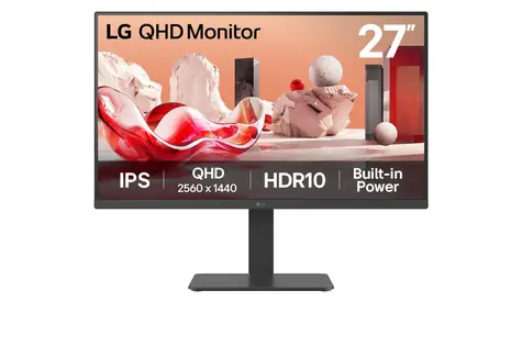 27" LG 27BA45QB-T čierna / Monitor / IPS / QHD / 75Hz / HDMI & DP