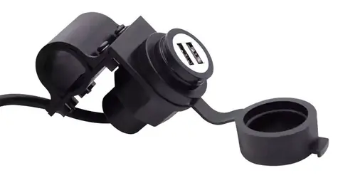 KEETEC MY1118 Nabíjačka USB-A 2x s krytkou pre motocykle / Nabíjačka / 12/24V / USB-A 2x 5V 2,1A / vodeodolná