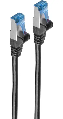 Shiverpeaks Cat 6A S/FTP čierna (BS75712-S) / Patch kábel / 2 m / 500 MHz / RJ-45