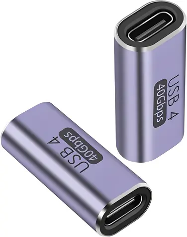 PremiumCord spojka USB-C samica - USB-C samica, Aluminium / Spojka / USB 4.0 / 40 Gbps / 100W PD