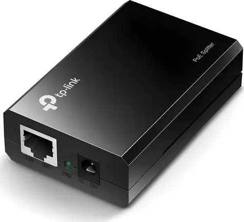 TP-LINK TL-POE10R / PoE splitter / IEEE 802.3 AF / výstup 5-12V DC / čierna