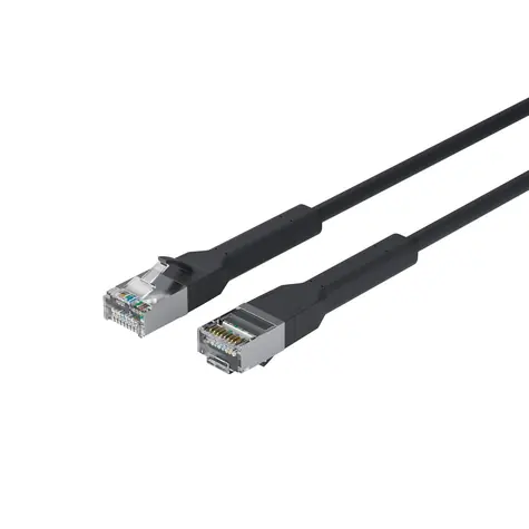 Lanview Flex-Angle Cat6a čierna / Sieťový kábel / RJ-45 / 1,5 m / U/FTP / LSZH