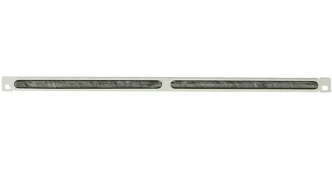 Lanview 19" káblový organizér 0,5U biela / Organizér káblov / L profil / kefový priechod / 482x112x22 mm