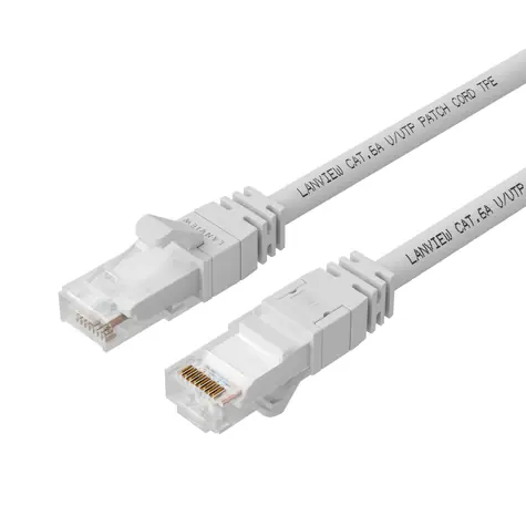 Lanview CAT6a U/UTP LSZH biela / Sieťový kábel / 1,5 m / RJ-45 / 10GbE / PoE+