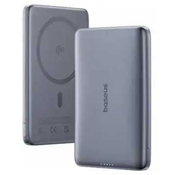 Baseus PicoGo AM41 titánová / Powerbanka / 10000 mAh / 27W / Qi2 / MagSafe
