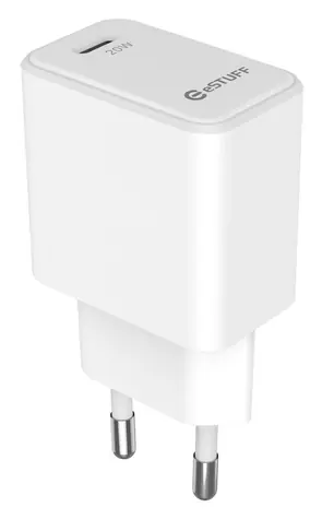 eSTUFF USB-C PD 20W biela / Nabíjačka / 1x USB-C / 20 W / 100-240 V