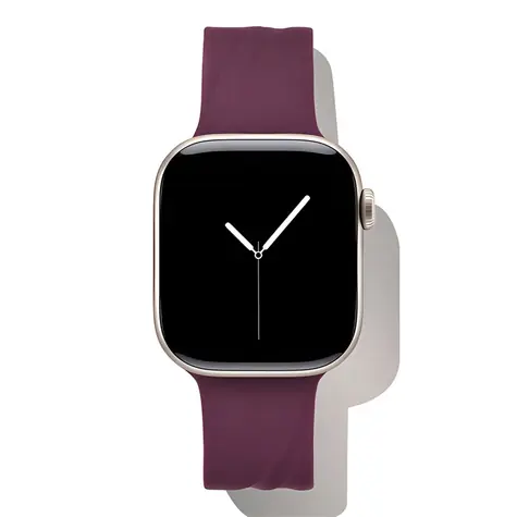 Ideal Soft Swirl 38/40/41/42 S/M Velvet Plum / Silikónový remienok / pre Apple Watch / 20 mm