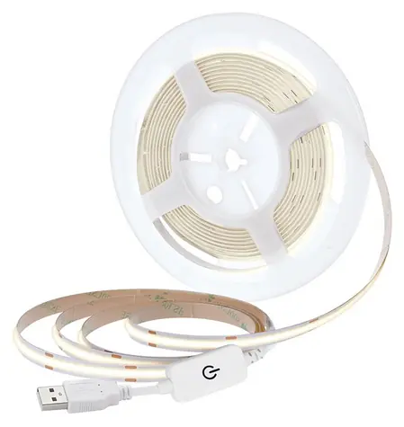 Solight LED COB pásik neutrálna biela / LED pásik / USB napájanie / 5m / 7W/m / 500lm/m