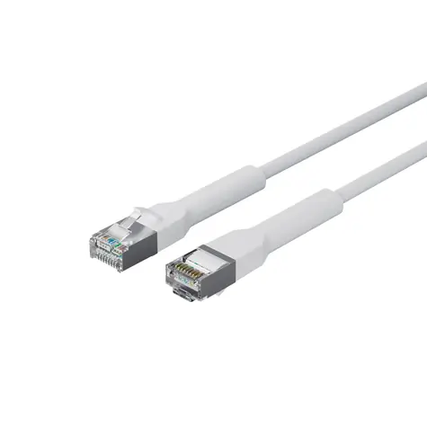 Lanview Flex-Angle Cat6a biela / Sieťový kábel / RJ-45 / U/FTP / 0,5 m
