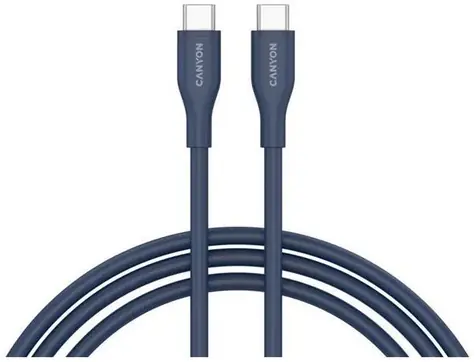 Canyon CC60SC10 modrá / Kábel USB-C / PD 60 W / 480 Mbps / 1 m