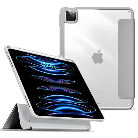 eSTUFF BOSTON púzdro pre Apple iPad Pro 12.9" (2022/2021) šedá / Púzdro na tablet / Slot na Apple Pencil