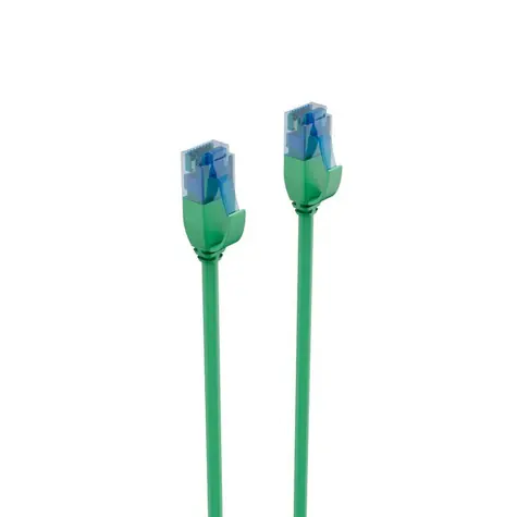 Shiverpeaks Cat6 U/UTP slim zelená / Patch kábel / RJ-45 / 0,3 m / 250 MHz