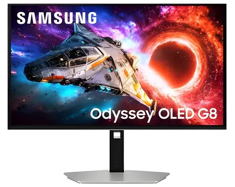 27" Samsung Odyssey OLED G8 LS27HG802SUXEN strieborná / Monitor / OLED / 3840x2160 / 240Hz / HDR10+ / HDMI + DP