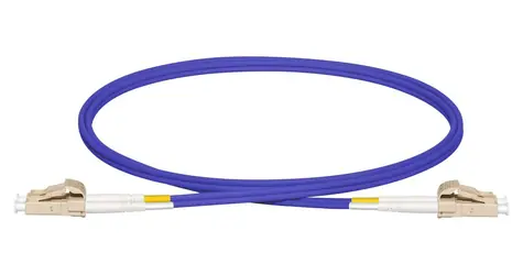 Lanview LC-LC OM4 fialová / Optický kábel / Multimode duplex / LSZH / 1 m