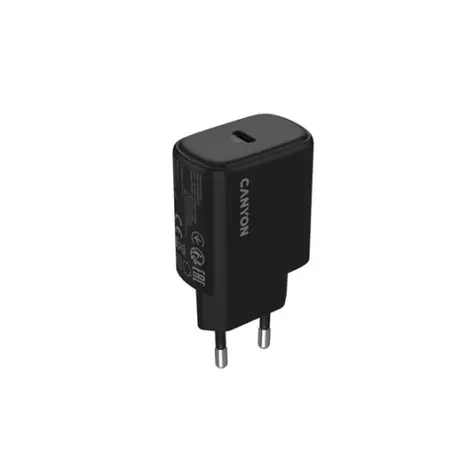 Canyon OnCharge 200 čierna / USB-C nabíjačka / PD 20W / 1x USB-C