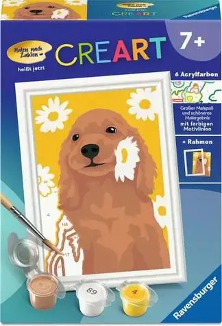 Ravensburger CreArt Rozkvitnutý kokeršpaniel / od 7 rokov