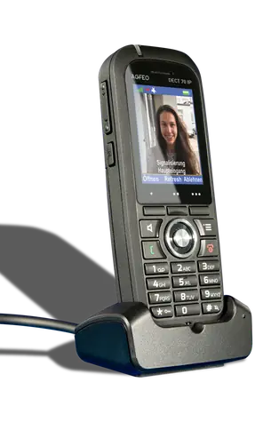 AGFEO DECT 70 IP čierna / DECT slúchadlo / 2 "farebný displej / Bluetooth / handsfree