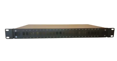 Lanview Optický patch panel čierny / Patch panel / 24 portov / SC/LC / 19" / 1U / oceľ