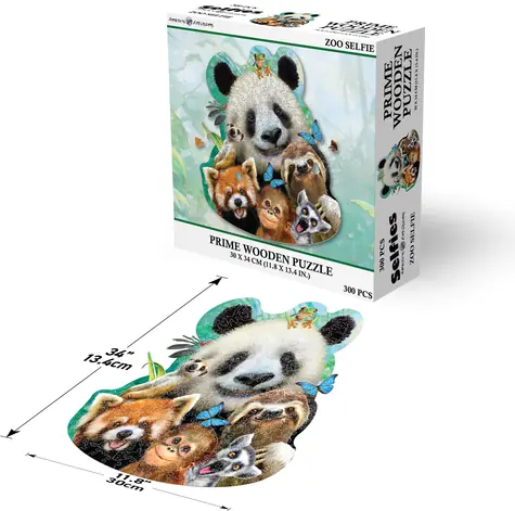 Prime 3D Drevené puzzle Afrika / 300 dielikov