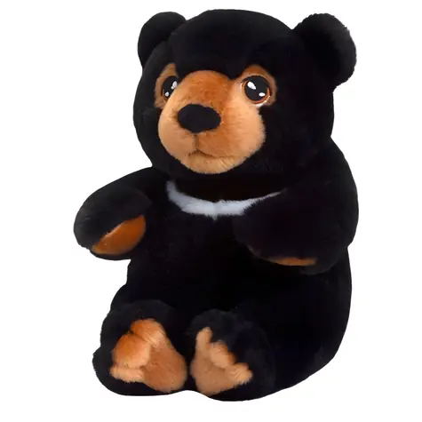 KEEL TOYS SE1454 Medveď čierny / Plyšová hračka / 18 cm