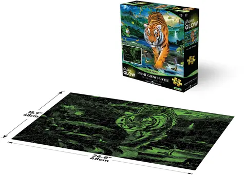 Prime 3D Svietiace puzzle Tiger / 500 dielikov