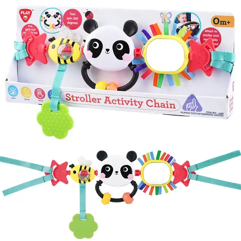 PLAYGO Závesná hračka Panda a Včielka / Hračka na kočík / plast / od narodenia