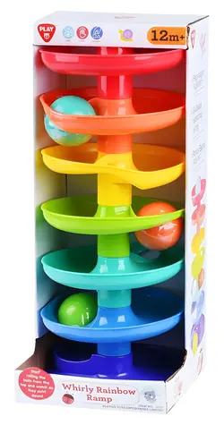 PLAYGO Krúživá dúhová rampa / Guľôčková dráha / plast