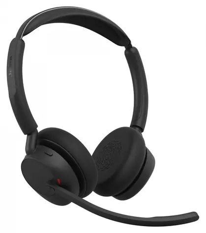 JABRA Evolve3 45 Stereo Link 390a UC čierna / Slúchadlá / mikrofón / USB-A + Bluetooth