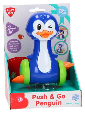PLAYGO Tučniak na kolieskach / Tlačiaca hračka / Plast