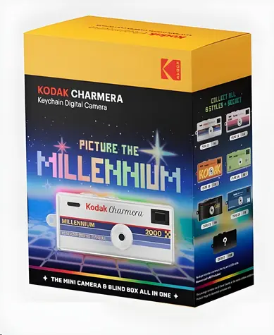 Kodak Charmera Millennium / Digitálny fotoaparát na kľúčenku / Blind Box / 1,6 Mpx CMOS / USB-C / microSD