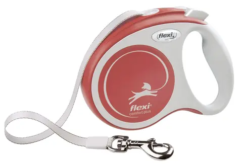 Flexi Comfort PLUS XS svetlo červené / Vodítko / opasok 3 m / samonavíjacie / do 12 kg