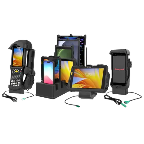 RAM Mounts GDS-SKIN-ZE37-C / Ochranné púzdro pre ZEBRA EM45 / GDS konektor / USB-C / klip na opasok