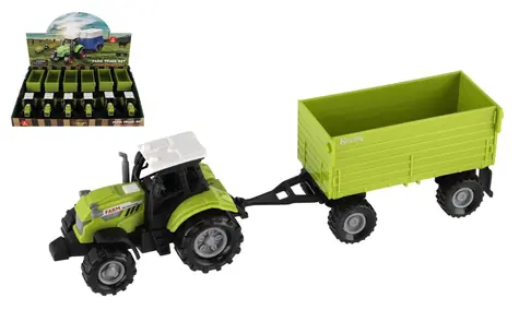 TEDDIES Traktor s valníkom / 26 cm / Na voľný chod / Svetlo a zvuk / od 3 rokov