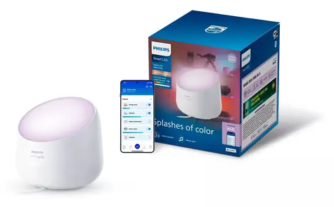 Philips Squire Lite biela / Stolová lampička / Wi-Fi/Bluetooth / RGB / 2200-6500K / stmievateľná