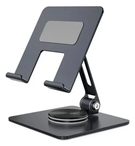 Capture skladací stojan na tablet a iPad čierna / Stojan / 360° otočenie / Oceľ / Interiér