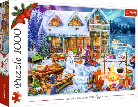 Trefl Puzzle Zimný čas / 1000 dielikov / 68,3 x 48 cm